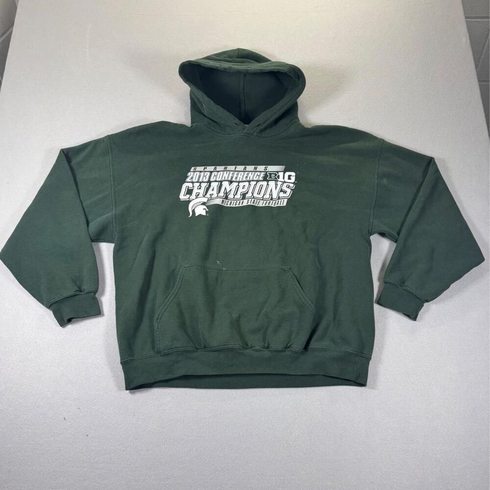 Gildan Men's Green Hoodie